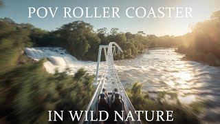 POV Roller Coaster in Wild Nature 🌲🎢 | Epic First-Person Ride (Stunning 4K)