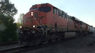 BNSF #6219 Leads WB 2x3 ADM Grain Train. Olathe, KS 5/11/24