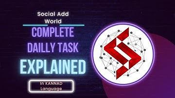 How to Complete Daily Task of Social Add World In KANNAD Language