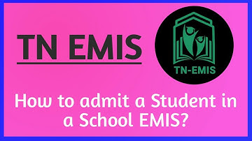 TN EMIS | How to admit a student from Common Pool? | TAM Math