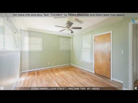 23300 HARRELLSON Street, Macomb Twp, MI home video tour
