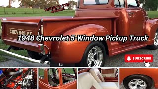 1948 Chevrolet pickup 5window Street Rod Southern Hot Rods 7068311899 So So Very Nice! Restored