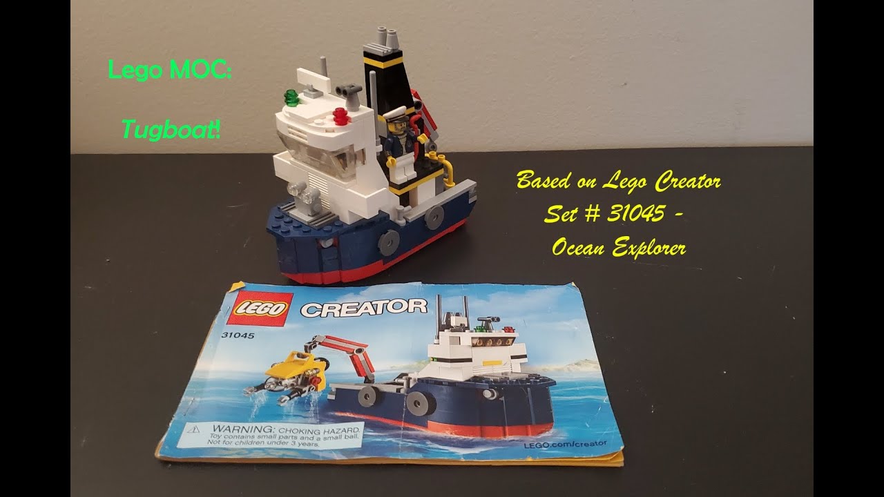 Lego MOC: Tugboat from Set # 31045 - YouTube
