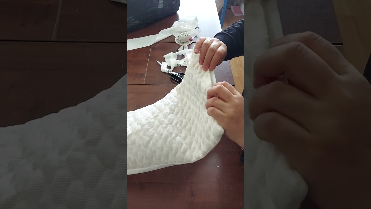 Kur-an-ı Kerim kılıfı dikim aşamaları.