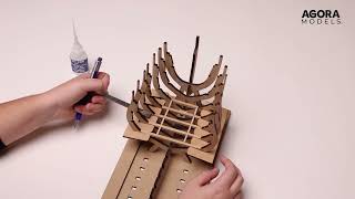 06 - Adding the deck frames  - USS Constitution (Pack 2 & 3)