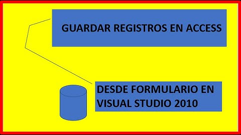 Insertar datos a Access ✔️ desde Visual Basic 2010 💻 con CÓDIGO