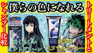 第22回市販舐めるな❗️アンナドンナ染まる【ブルーシャンプーとトリートメント比較】