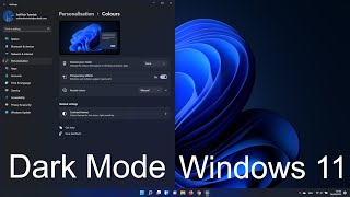 windows 11 dark mode and dark themes