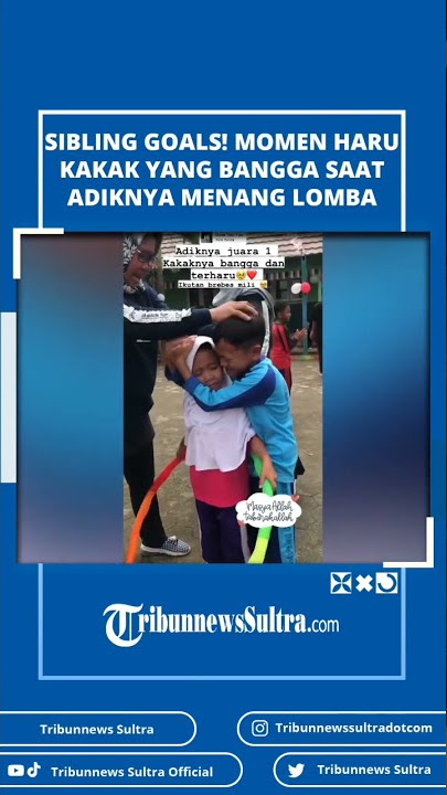 Viral Momen Seorang Kakak Tunjukan Rasa Bangganya ke Adik yang Baru Menang Lomba