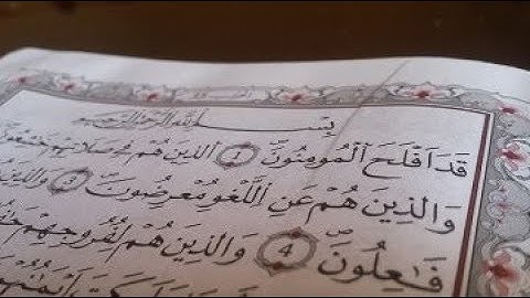 سورة المؤمنون من اية 1 حتى اية 22