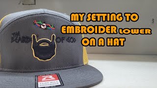 🧢 Best Embroidery Settings for Caps!