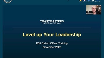 Keynote with Morag Mathieson – District Officer Training, District 59
