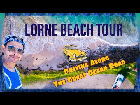 Road Trip to Lorne Beach | Driving on Australia&#39;s Great Ocean Road | Blue Beach