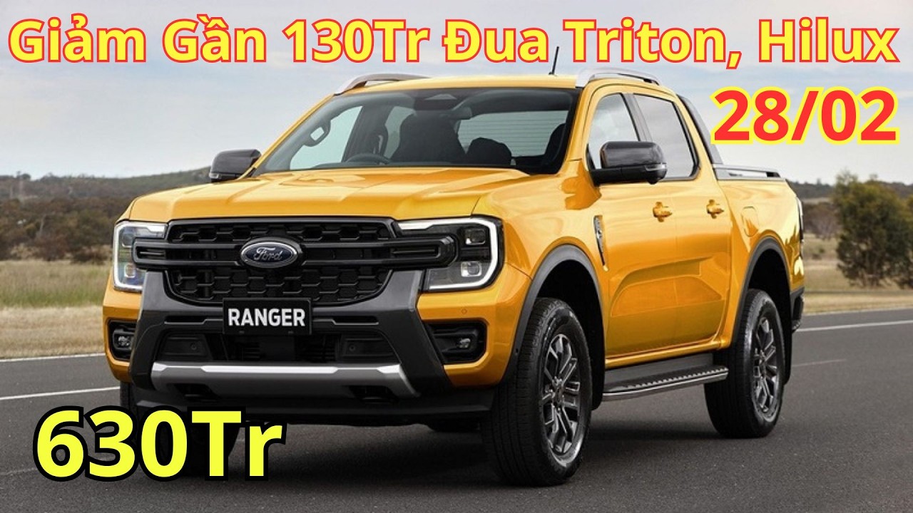 ✅Giá Khuyến Mại Ford Ranger Cuối Tháng 2. Giảm Gần 130Tr Đua Triton, Hilux, Lăn bánh | Xegiatot24h