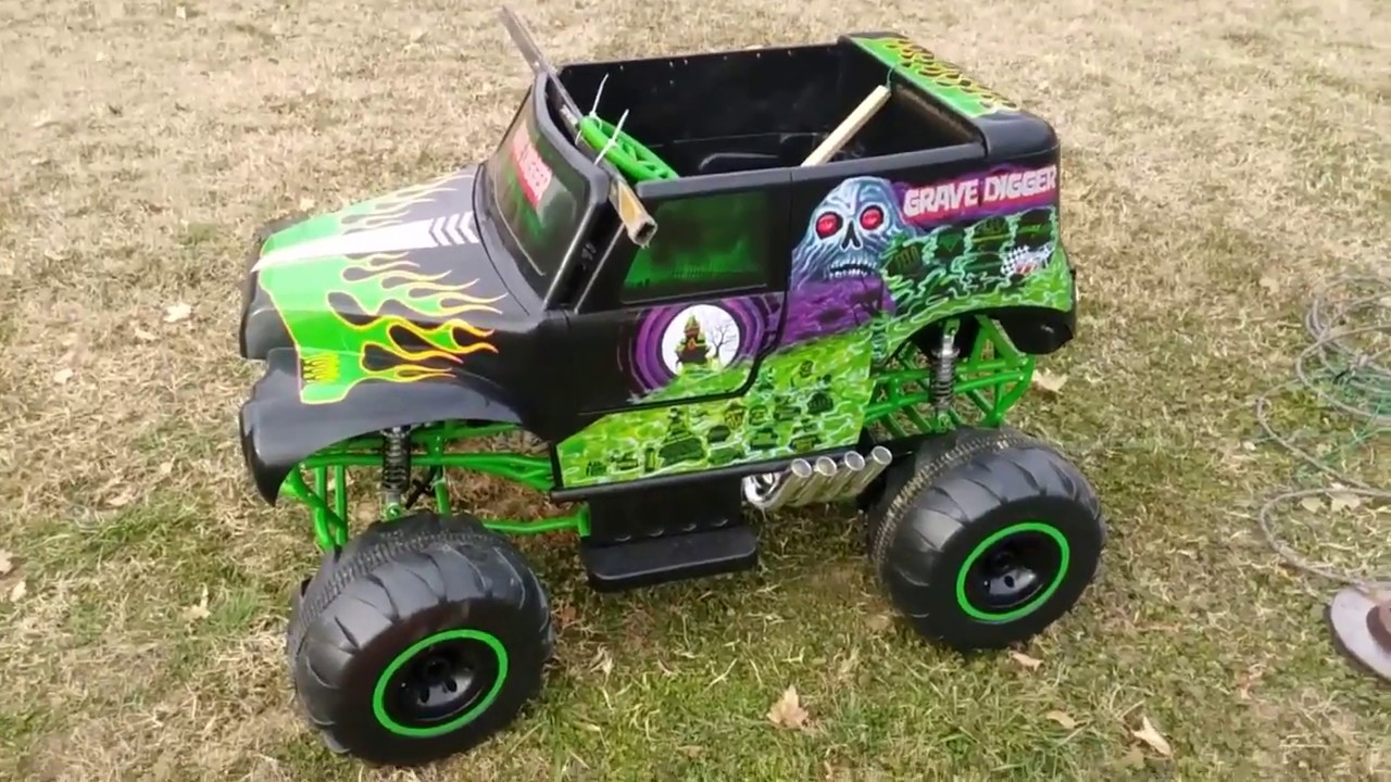 grave digger power wheels battery