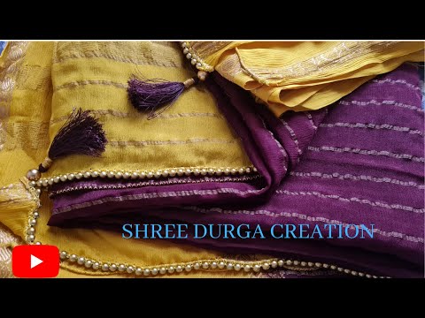 Simple Quick & Easy Saree Kuchu with Beads #48Tutorial in Kannada | Shree Durga Creation |