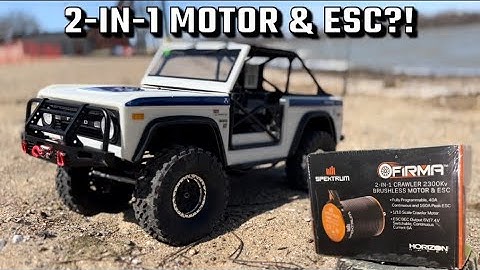 Axial SCX10 iii gets a NEW Spektrum Firma 2-in-1 Motor and ESC!