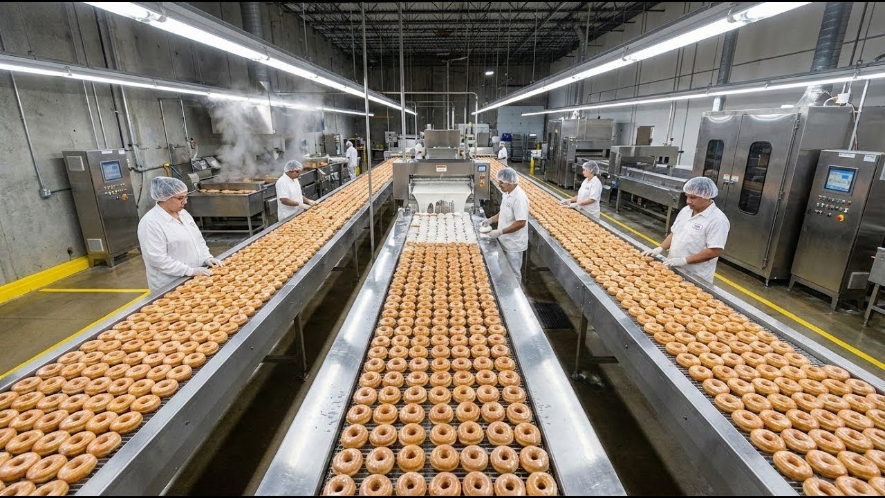 Inside the Donut Factory | How 1 Million Donuts Are Made Every Day ...