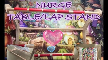 NURGE TABLE/LAP STAND - HOW TO USE #nurge #crossstitch #stampedcrossstitch #tutorial #stand
