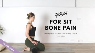 Yoga For Sit Bone Pain (Hamstring Origin Tendinopathy & Bursitis)