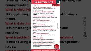 Product Analyst Top 10 Roles &amp; Responsibilities Interview Questions &amp; Answers