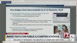 NC to receive 3M rapid COVID-19 tests for public, charter schools