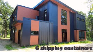 Massive Modern Home Built With 6 SHIPPING CONTAINERS Part #1
