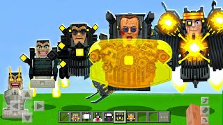 Every Skibidi Toilet G Man Evolution in Minecraft