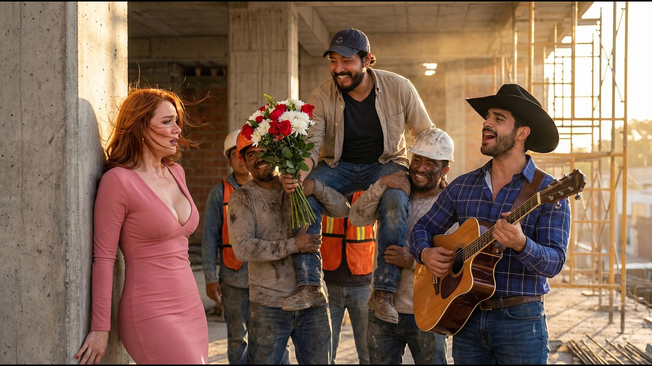 Albañil se declara a hermosa mujer con este corrido y su reacción vale oro