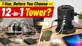 NVEESHOX Surge Protector Tested ⚡ 12-in-1 Charging Hub? 🔌
