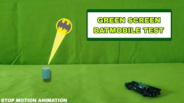 Green Screen Testing #batmobile #stopmotionanimation
