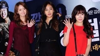 [Video] 130930 SNSD Tiffany, Yuri, and YoonA at Tough as Iron (깡철이) VIP Premiere