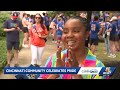 Thousands march through the streets of downtown Cincinnati in city's annual Pride parade