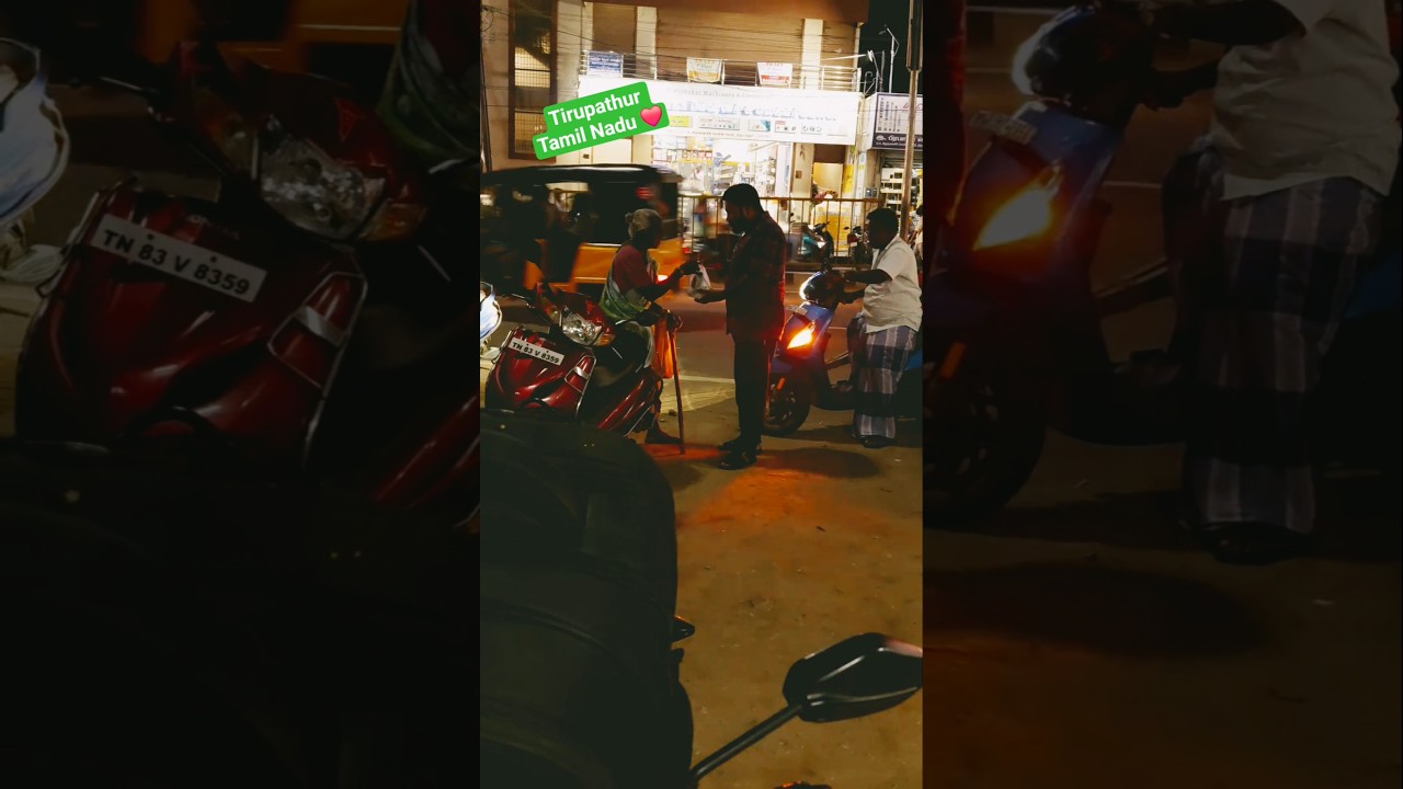 Giving food to poor people🩷  