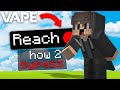 how to bypass 4 block reach with vape client... (pingspoof method)