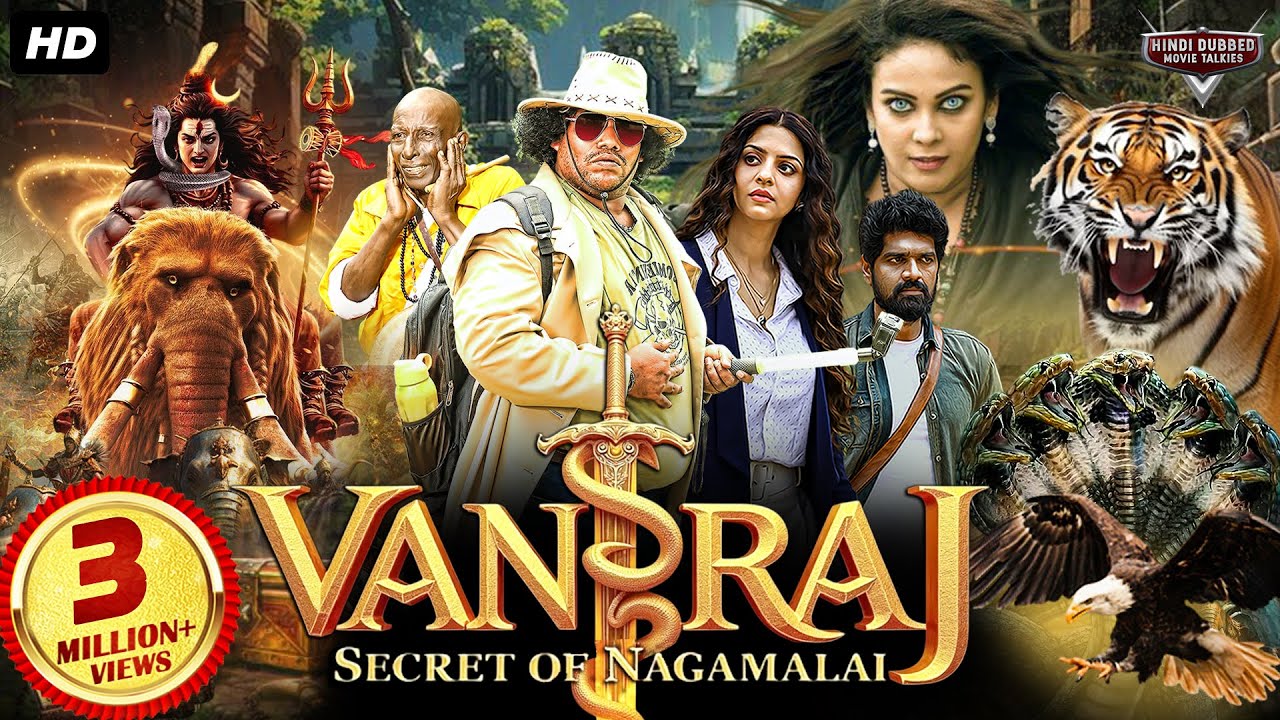 VANRAJ: SECRET OF NAGAMALAI - Hindi Dubbed Full Movie | Vedhika, Yogi Babu | Fantasy Adventure Movie