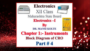 Bifocal Electronics -I : Chapter 1 Instruments :  Part # 4 Block Diagram of CRO