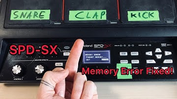 Roland SPD-SX Memory Error Fixed + Memory Upgrade!