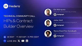 Technical Community Call: HIPs & Hedera Contract Builder Overview
