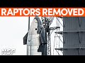 Ship 28&#39;s Raptor Engines Removed | SpaceX Boca Chica