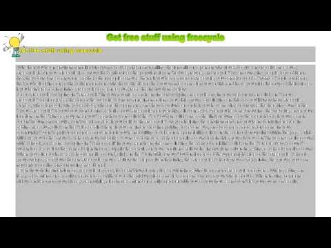 How to : Get free stuff using freecycle
