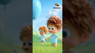 Blue Balloon Song 🎈 Fun 3D Cartoon for Kids | Preschool Counting &amp; Giggles