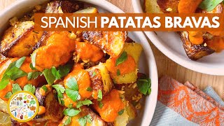 Best ROASTED POTATOES in Spain? PATATAS BRAVAS with AWESOME SAUCE. You'll NEVER Use KETCHUP again!