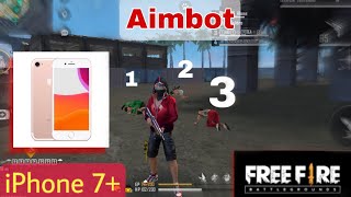Aimbot 👽 IPhone 7+ smothly 60fps | Free fire iPhone 7plus 2021