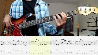 Red Hot Chili Peppers - Dani California BASS COVER   PLAY ALONG TAB   SCORE
