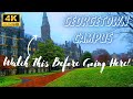 Georgetown university campus tour  4k rainy walk