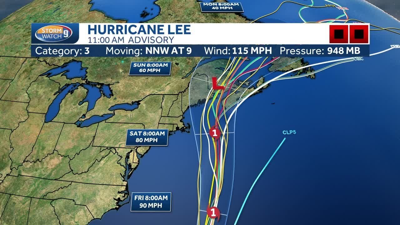 Hurricane Lee path update: Storm likely to move east of New Hampshire