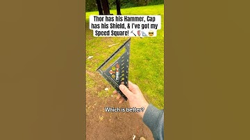 Tactical Speed Square vs Thors Hammer & Caps Shield! #thor #captainamerica #skills #fyp #satisfying