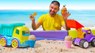 Giochi all'aperto e in casa per bambini con la sabbia e la sabbia cinetica. Imparare giocando