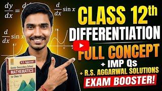 Class 12th maths/differentiation /RS Agarwal solutions 